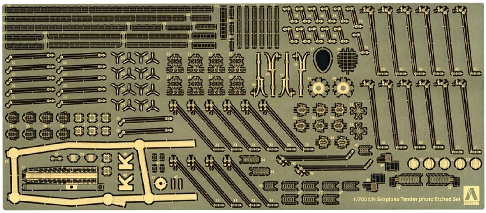 Aoshima Etching Set for Seaplane Tender - BanzaiHobby