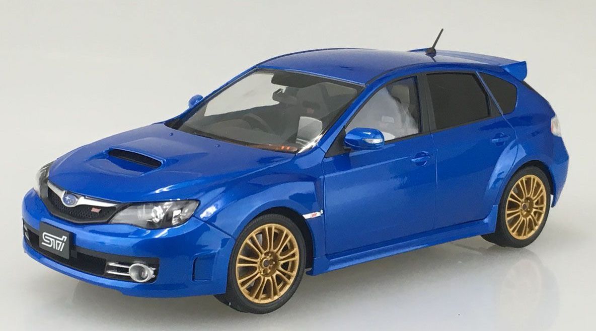 Aoshima GRB Impreza WRX STI 5door `07 (WR Blue Mica) - BanzaiHobby