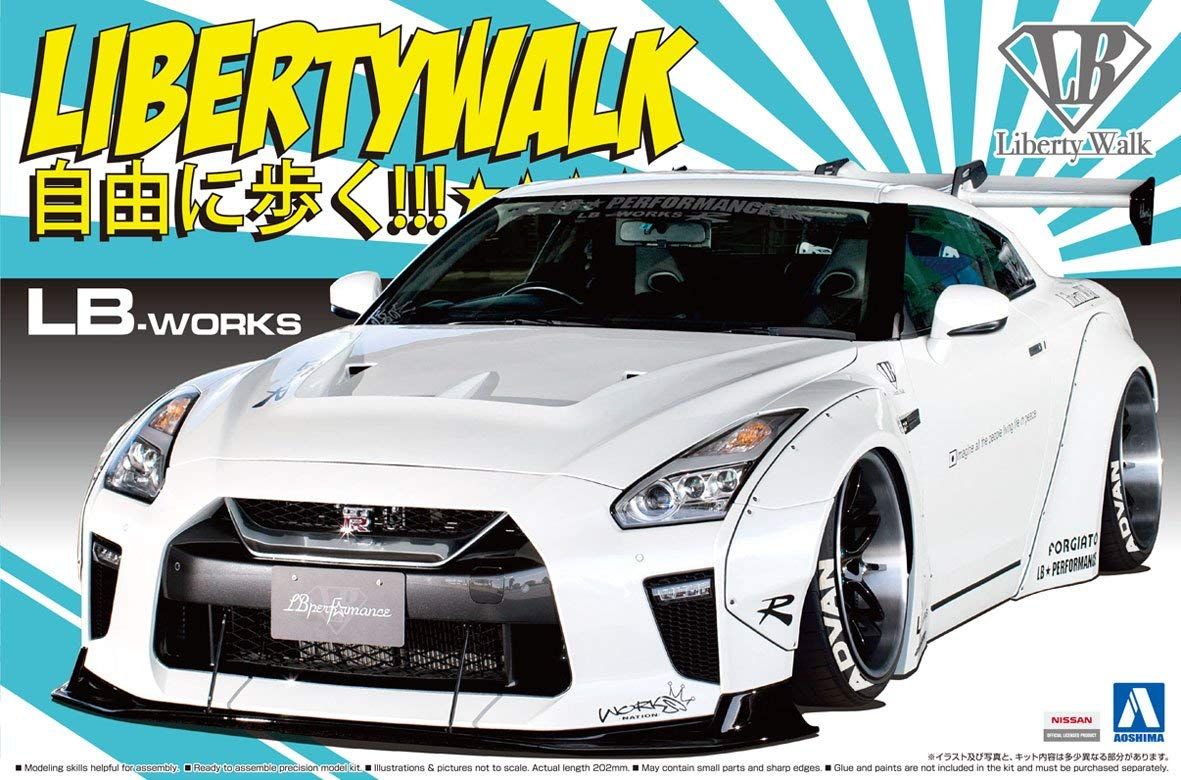 Aoshima Liberty Walk LB Works R35 GT-R type 1.5 (Damage Box) - BanzaiHobby