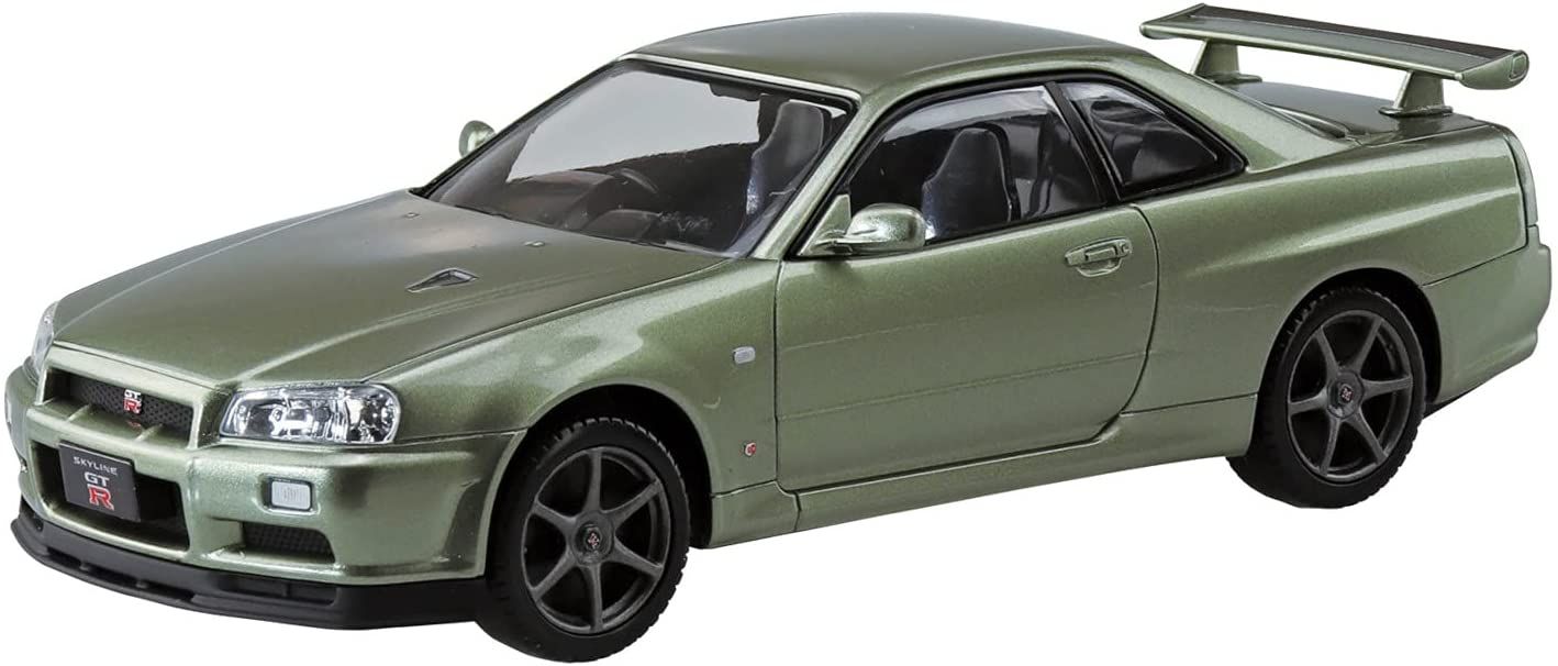 Aoshima Nissan R34 Skyline GT-R Nur. (Millennium Jade) - BanzaiHobby