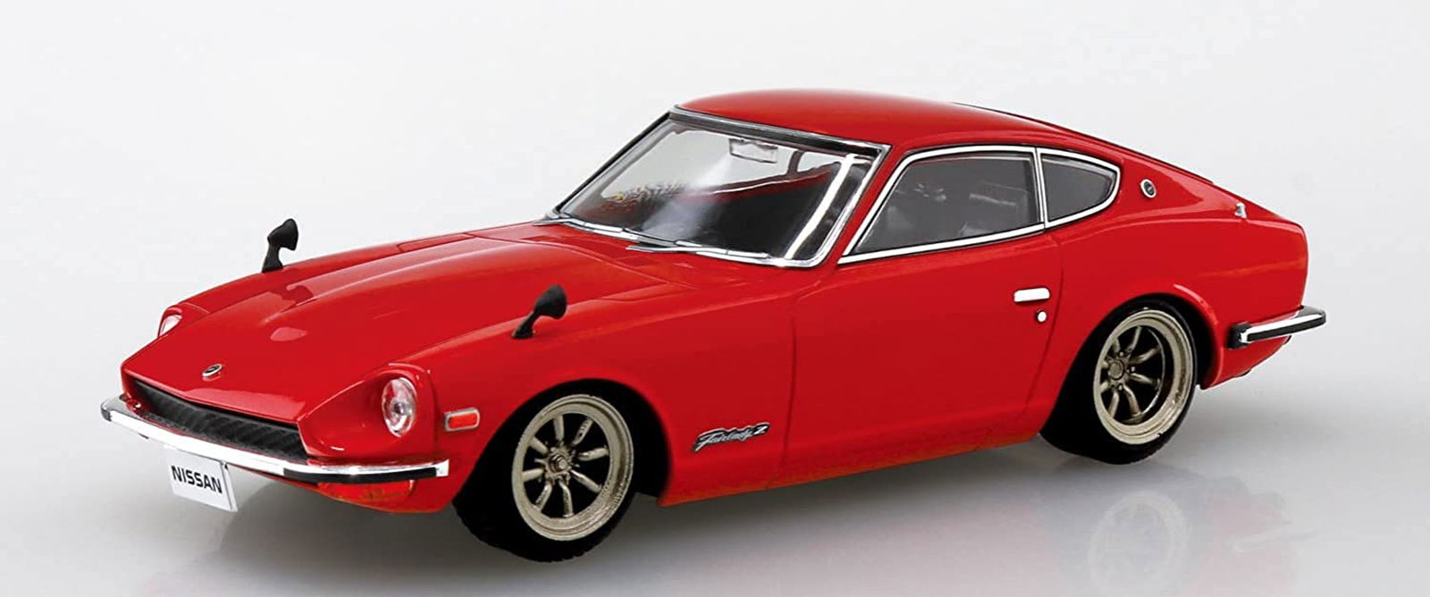 Aoshima Nissan S30 Fairlady Z Custom Wheel (Red) - BanzaiHobby