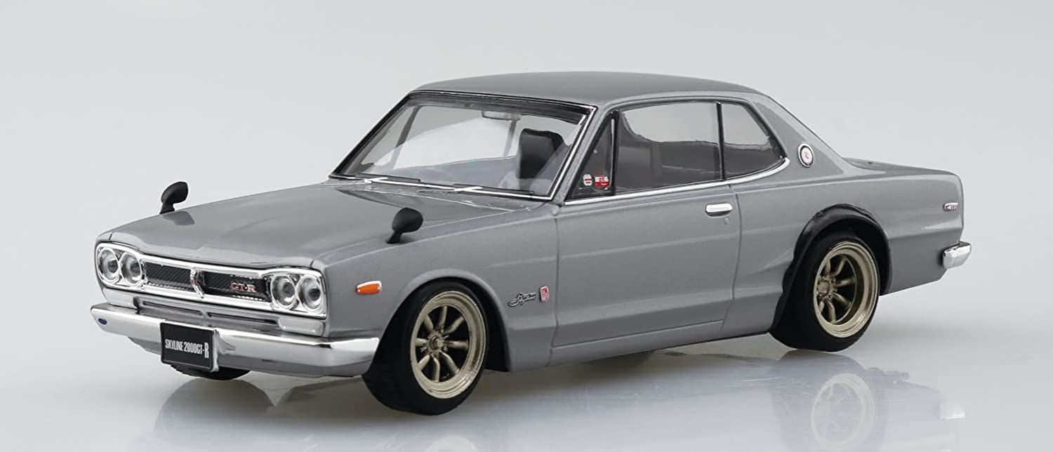 Aoshima Nissan Skyline 2000GT-R Custom Wheel (Silver) - BanzaiHobby