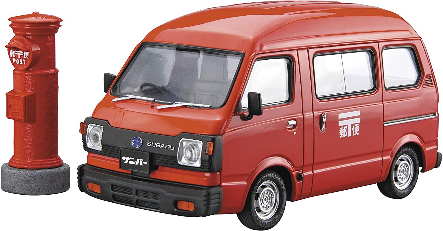 Aoshima Subaru K88 Sambar High Roof 4WD `80 Mail Van - BanzaiHobby