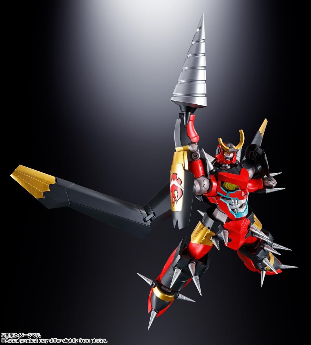 BANDAI SPIRITS(バンダイ スピリッツ) 超合金魂 天元突破グレンラガン GX-107 完全変形合体グレンラガン&大回転ギガドリルセット 約180mm PVC&ABS&ダイキャスト製 塗装済み可動フィギュア - BanzaiHobby