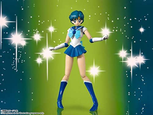 BANDAI SPIRITS(バンダイ スピリッツ) S.H.フィギュアーツ 美少女戦士セーラームーン セーラーマーキュリー-Animation Color Edition-(再販版) 約140mm PVC&ABS製 塗装済み可動フィギュア - BanzaiHobby