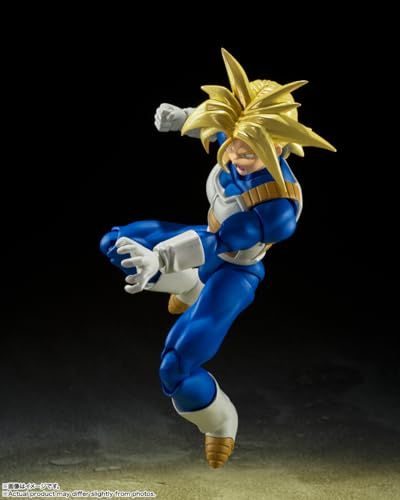 BANDAI SPIRITS(バンダイ スピリッツ) S.H.フィギュアーツ ドラゴンボール スーパーサイヤ人トランクス-その身に秘めしスーパーパワー 約140mm PVC&ABS製 塗装済み可動フィギュア - BanzaiHobby