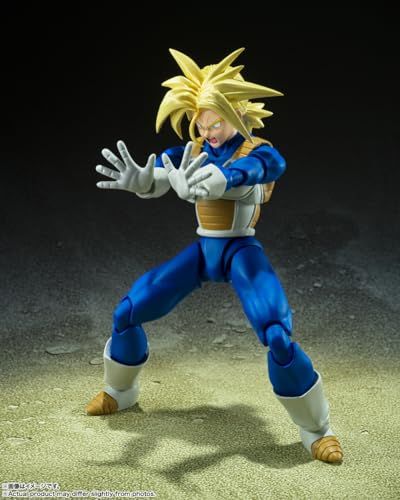 BANDAI SPIRITS(バンダイ スピリッツ) S.H.フィギュアーツ ドラゴンボール スーパーサイヤ人トランクス-その身に秘めしスーパーパワー 約140mm PVC&ABS製 塗装済み可動フィギュア - BanzaiHobby