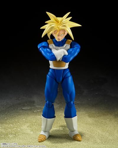 BANDAI SPIRITS(バンダイ スピリッツ) S.H.フィギュアーツ ドラゴンボール スーパーサイヤ人トランクス-その身に秘めしスーパーパワー 約140mm PVC&ABS製 塗装済み可動フィギュア - BanzaiHobby