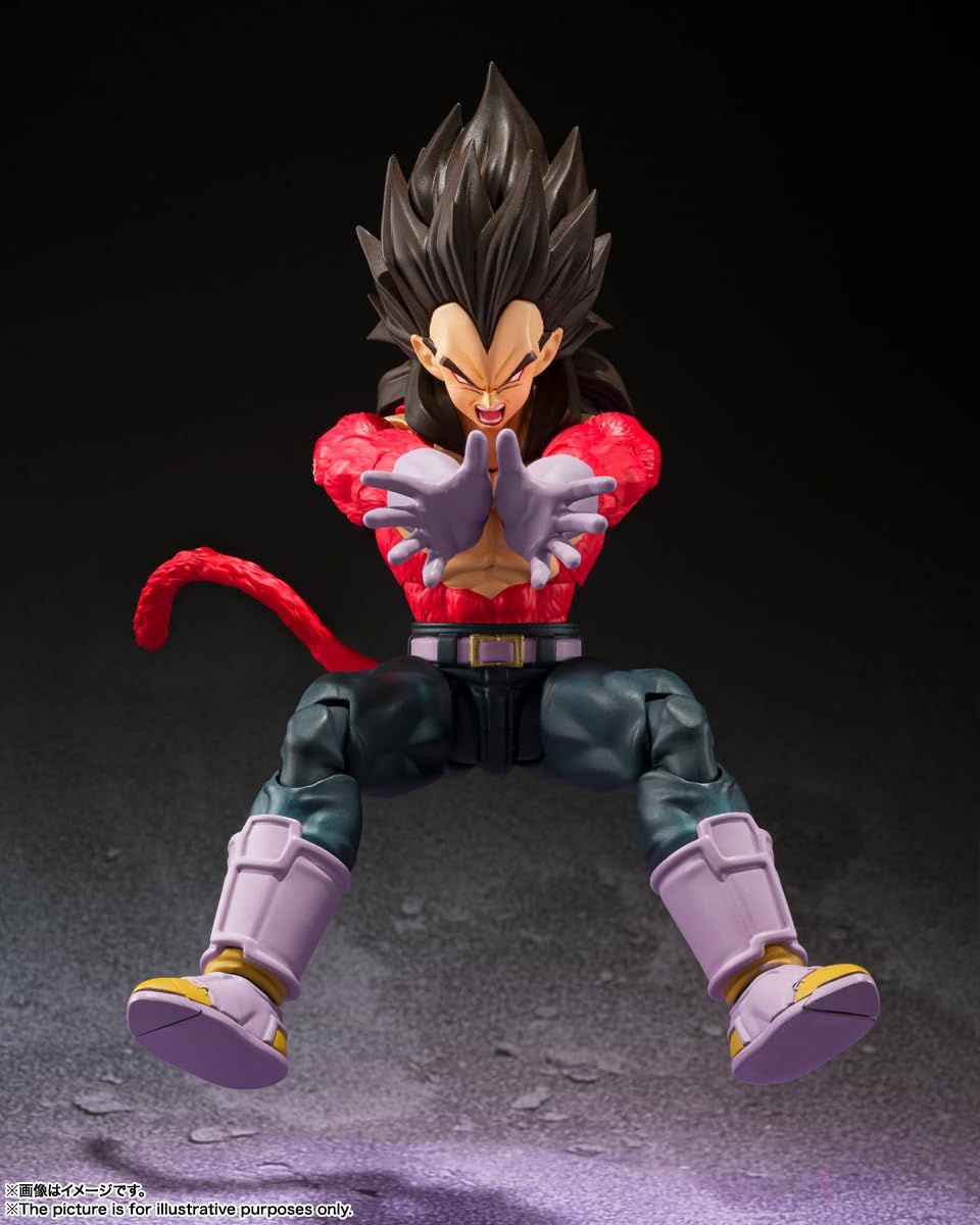 BANDAI SPIRITS(バンダイ スピリッツ) S.H.フィギュアーツ ドラゴンボールGT スーパーサイヤ人4ベジータ約130mm ABS&PVC製 塗装済み可動フィギュア BAS63911 - BanzaiHobby