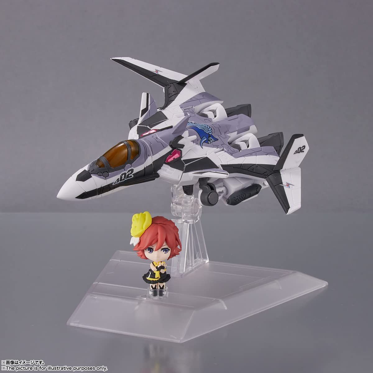BANDAI SPIRITS(バンダイ スピリッツ) TINY SESSION マクロスΔ VF-31F ジークフリード (メッサー・イーレフェルト機) with カナメ・バッカニア 約100mm PVC&ABS製 塗装済み可動フィギュア - BanzaiHobby