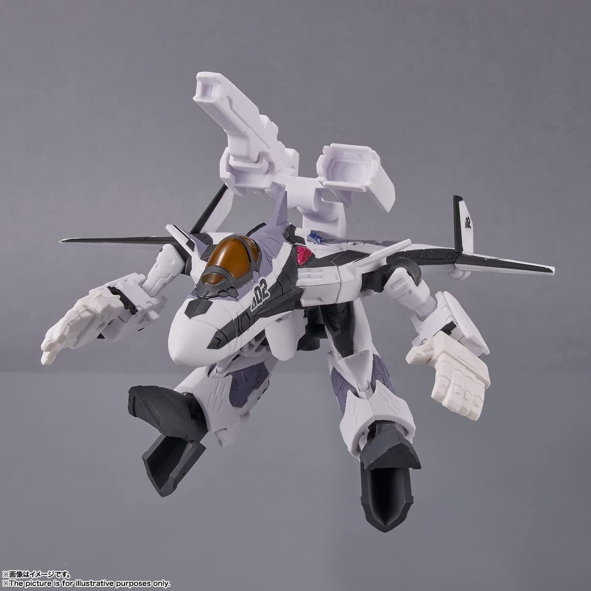 BANDAI SPIRITS(バンダイ スピリッツ) TINY SESSION マクロスΔ VF-31F ジークフリード (メッサー・イーレフェルト機) with カナメ・バッカニア 約100mm PVC&ABS製 塗装済み可動フィギュア - BanzaiHobby