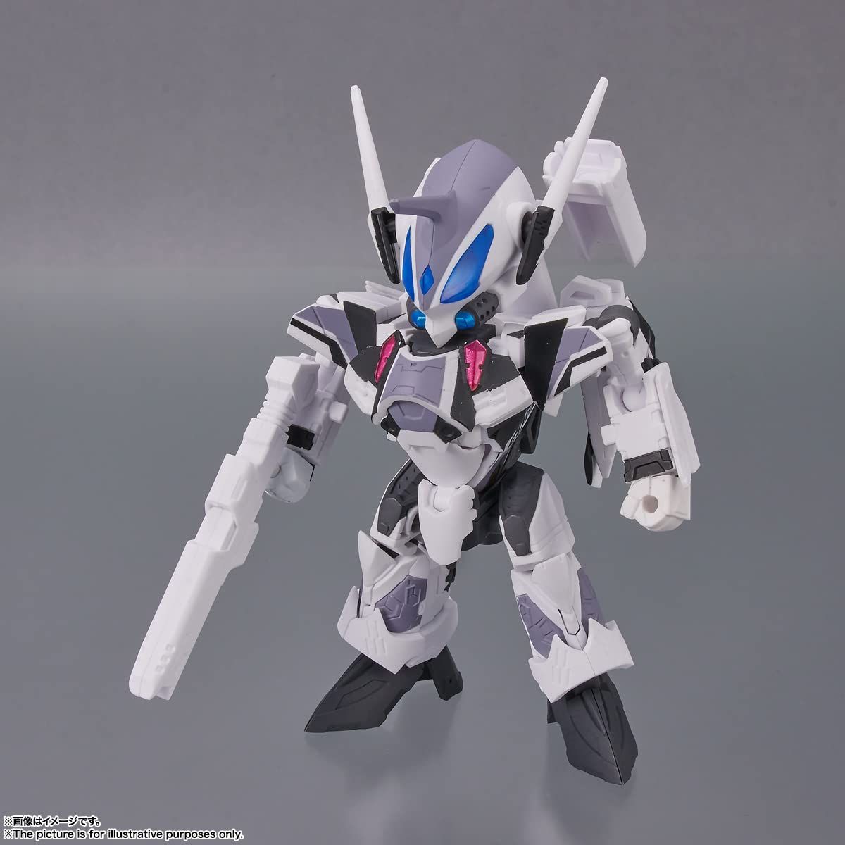BANDAI SPIRITS(バンダイ スピリッツ) TINY SESSION マクロスΔ VF-31F ジークフリード (メッサー・イーレフェルト機) with カナメ・バッカニア 約100mm PVC&ABS製 塗装済み可動フィギュア - BanzaiHobby