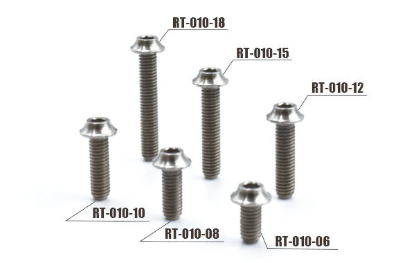 REVED RT-010-12【SPM Titanium Button Head Screw (M3×12mm)】 - BanzaiHobby