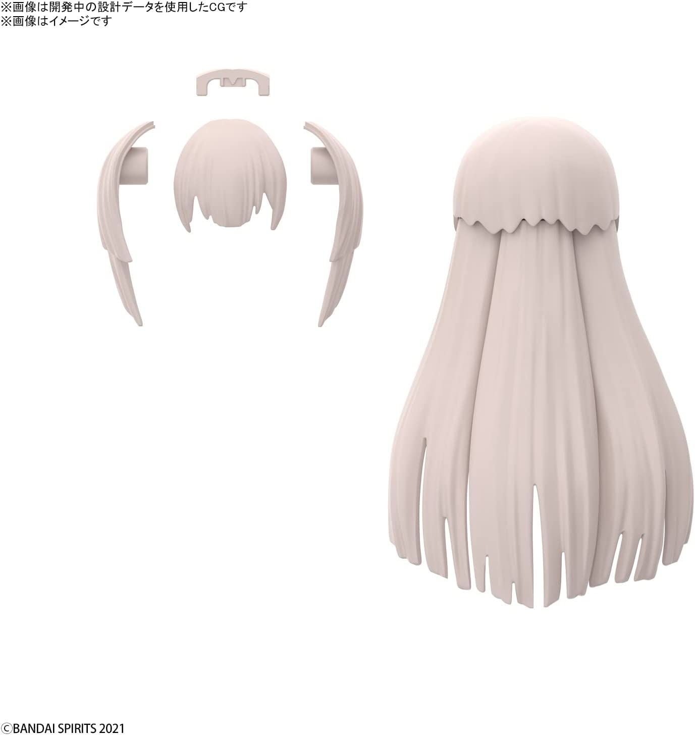 Bandai 30MS Optional Hairstyle Parts Vol. 5 (Box) - BanzaiHobby