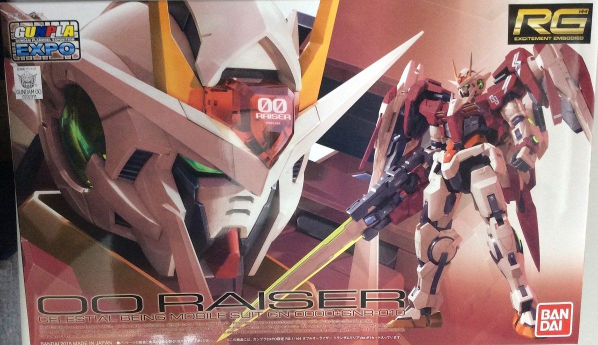 Bandai Expo Limited RG 00 Raiser Transam Clear Ver - BanzaiHobby