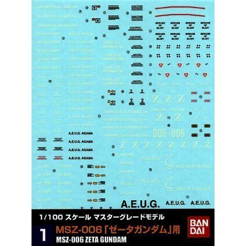 Bandai GD01 MG MSZ-006 Z Gundam Gundam Decal - BanzaiHobby