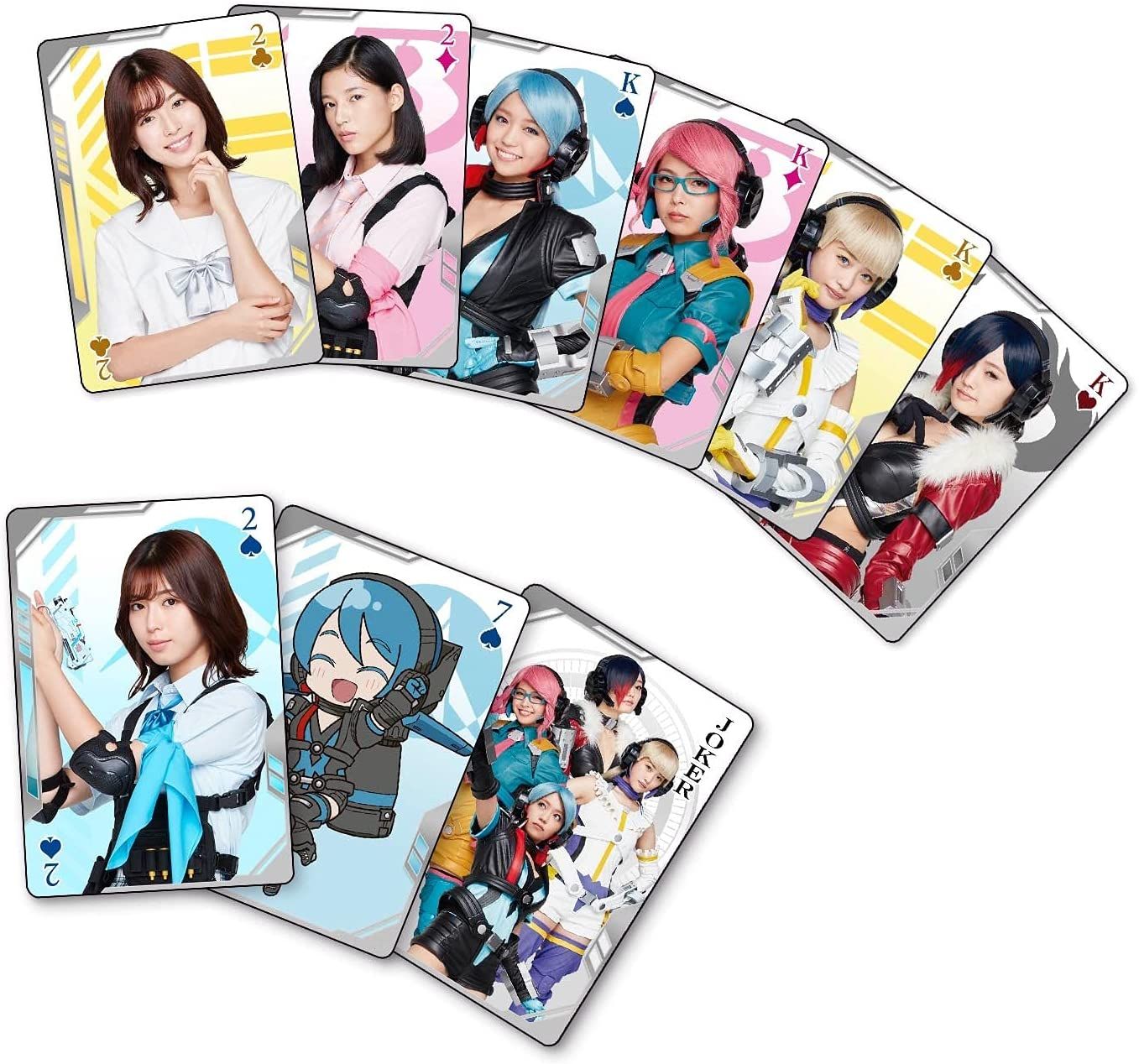 Bandai Girl Gun Fight Playing Cards - BanzaiHobby