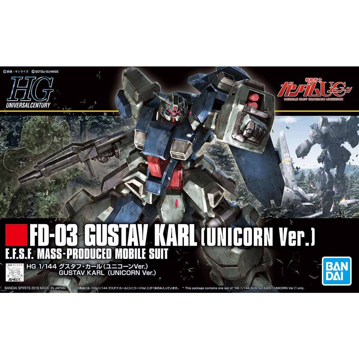 Bandai HGUC221 GUSTAV KARL (UNICORN Ver.) - BanzaiHobby