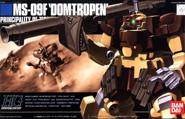 Bandai HGUC 027 MS-09F DOM TROPEN Sand Brown - BanzaiHobby