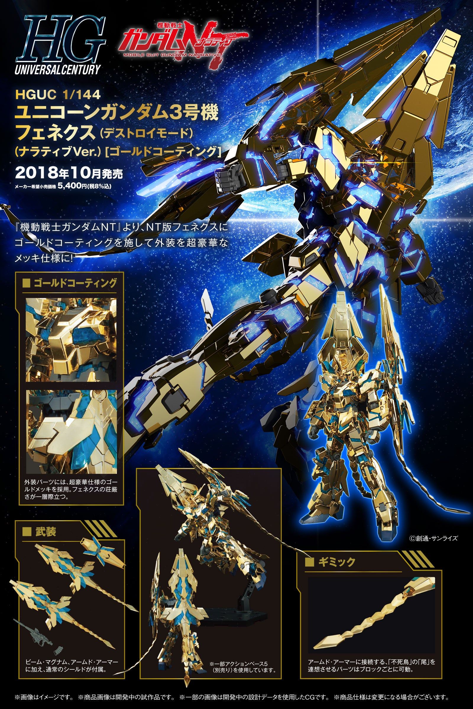 Bandai HGUC 216 Unicorn Gundam 03 Phenex (Destroy Mod - BanzaiHobby