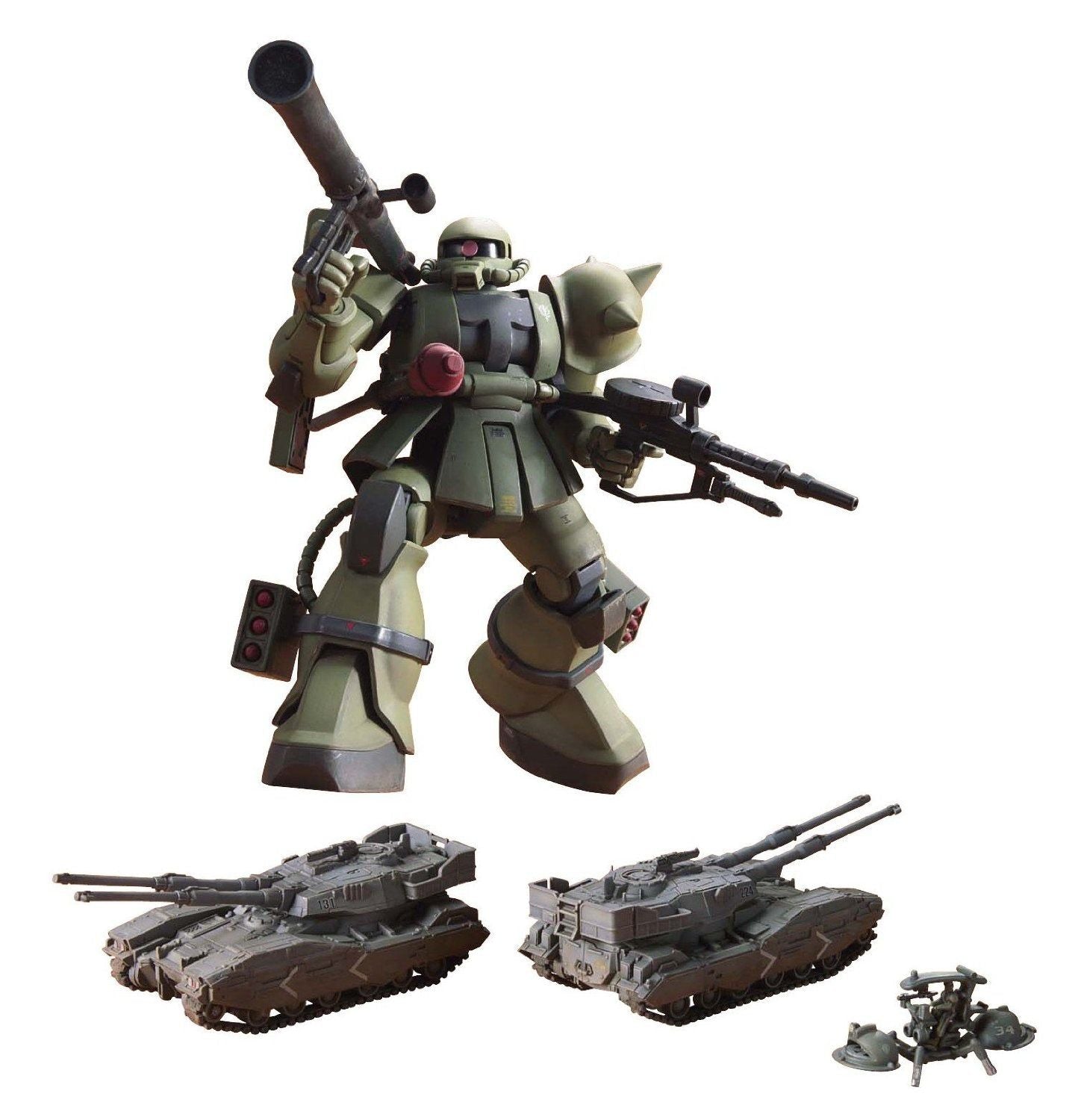 Bandai HGUC MS-06 Zaku Ground War Set - BanzaiHobby