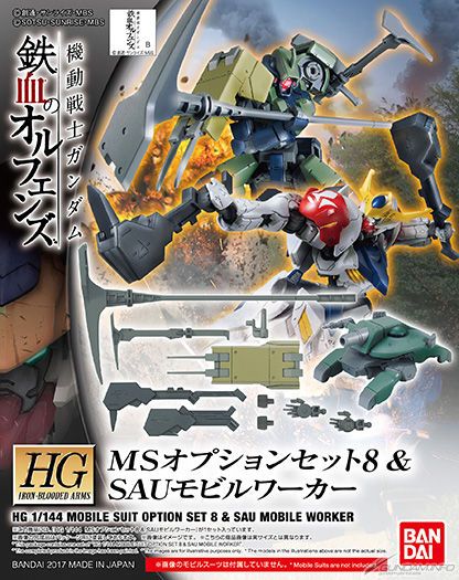 Bandai MS Option Set 8 & SAU Mobile Worker - BanzaiHobby