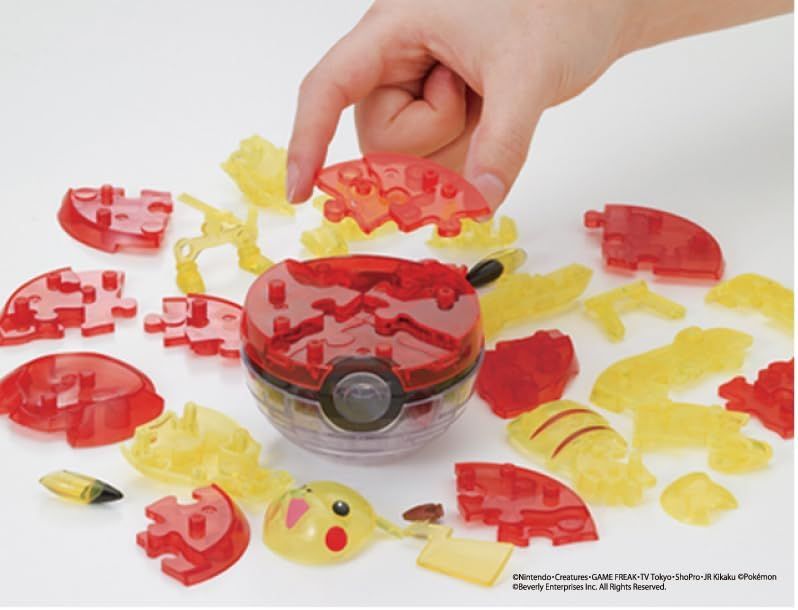 Beverly CP3-019 Crystal Puzzle Pokemon Pikachu & Pokeball - BanzaiHobby