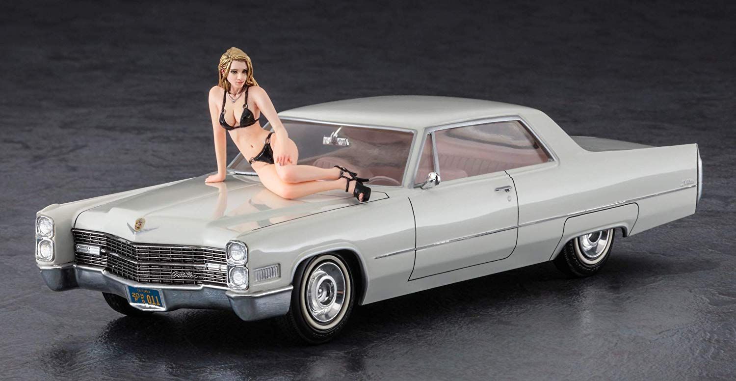 Hasegawa 1966 American Coupe TypeC w/Blond Girls Figure - BanzaiHobby