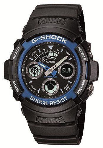 CASIO カシオ G-SHOCK アナデジコンビモデル AW-591-2Aブルーメタルベゼル メンズ 腕時計 【逆輸入品】 - BanzaiHobby
