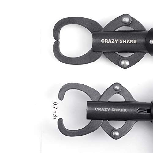 CRAZY SHARK フィッシュグリップ フィッシュキャッチャー 魚掴み器 魚つかみ 軽量 フィッシュグリッパー ステンレス 多機能ツール 携帯便利 - BanzaiHobby