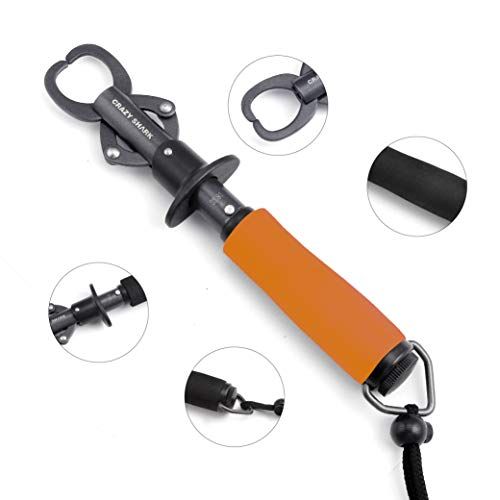 CRAZY SHARK フィッシュグリップ フィッシュキャッチャー 魚掴み器 魚つかみ 軽量 フィッシュグリッパー ステンレス 多機能ツール 携帯便利 - BanzaiHobby