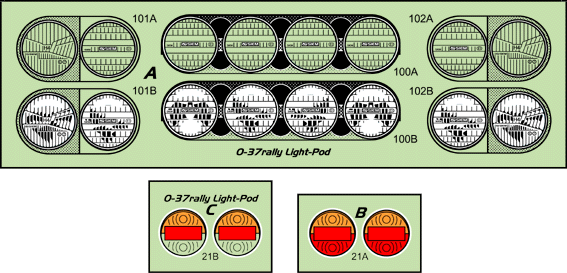 Chevron Models RCP035 O-37 Rally Lightpod - BanzaiHobby