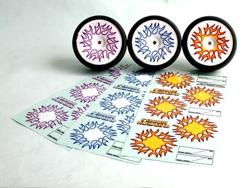 Chevron Models STS008B Cracker Nuts Wheel Decal (Blue) - BanzaiHobby