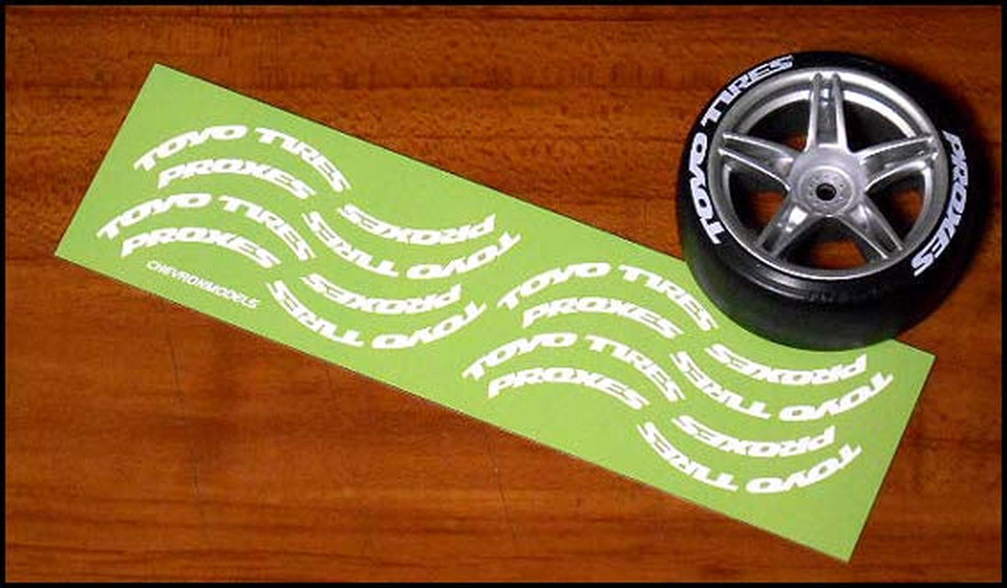 Chevron Models STS019 D Tire Logo Sticker Toyo Tires & Proxes - BanzaiHobby