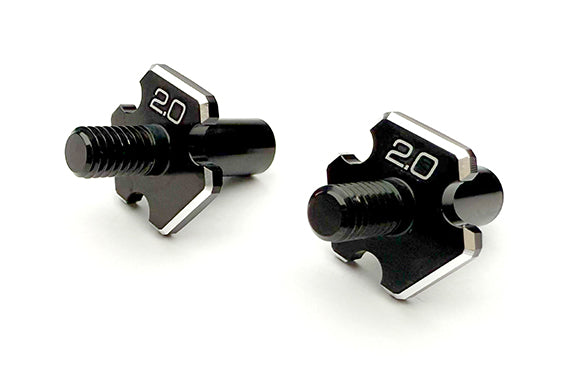 (PO NOV 2025) REVED D1-010FA2 RDX Aluminum Front Axle (2.0mm, 2pcs)