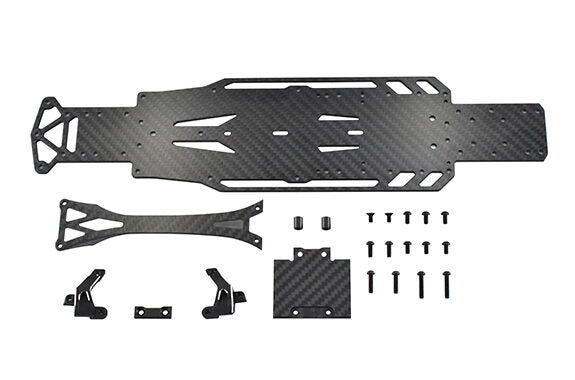 [PO MAY 2024] REVED D1-CGS01 Carbon main chassis & upper deck set for RDX - BanzaiHobby