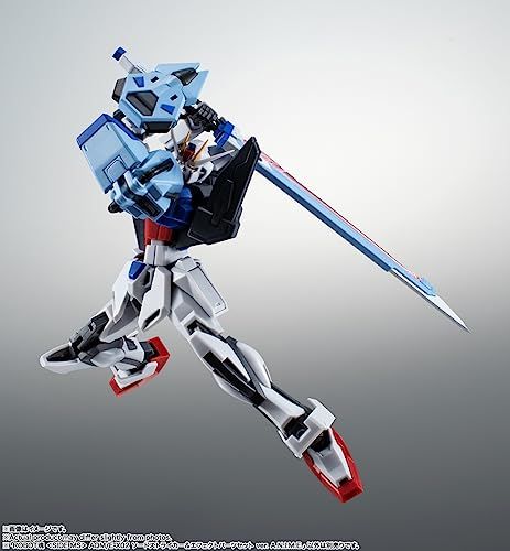 BANDAI SPIRITS(バンダイ スピリッツ) ROBOT魂 機動戦士ガンダムSEED <SIDE MS> AQM/E-X02 ソードストライカー&エフェクトパーツセット ver. A.N.I.M.E. 約165mm ABS&PVC製 塗装済み可動フィギュア - BanzaiHobby