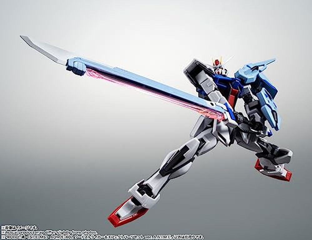 BANDAI SPIRITS(バンダイ スピリッツ) ROBOT魂 機動戦士ガンダムSEED <SIDE MS> AQM/E-X02 ソードストライカー&エフェクトパーツセット ver. A.N.I.M.E. 約165mm ABS&PVC製 塗装済み可動フィギュア - BanzaiHobby