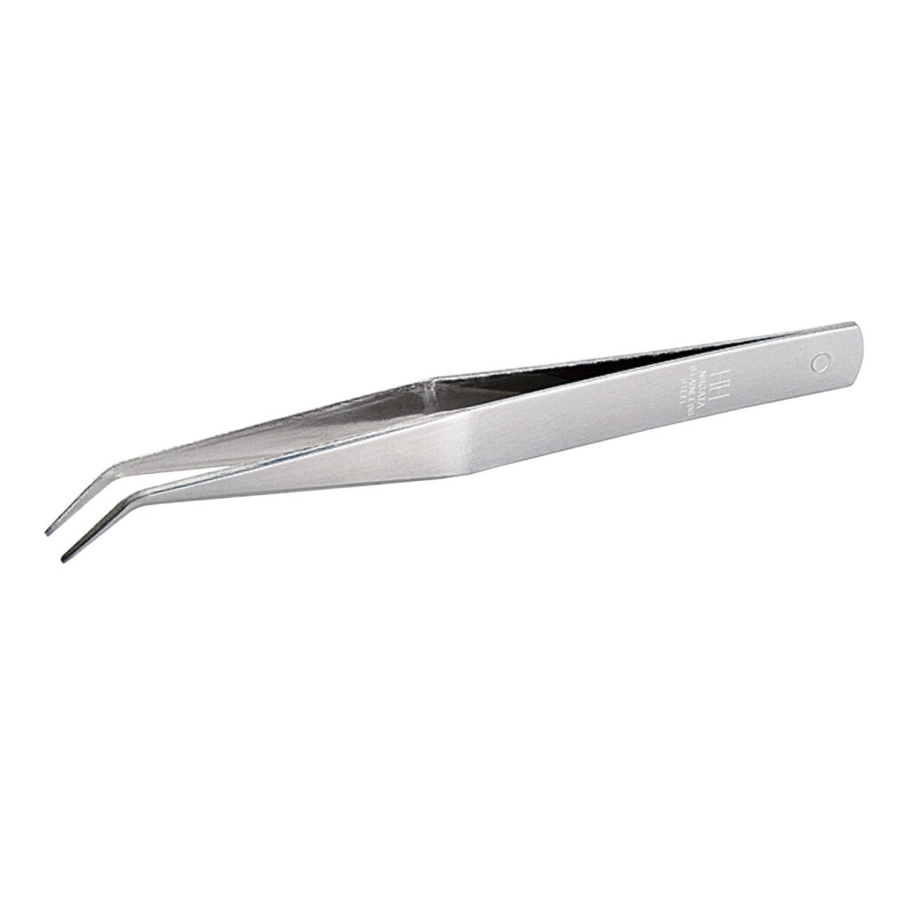Mineshima F-5 AA Curved Tweezers 125mm - BanzaiHobby