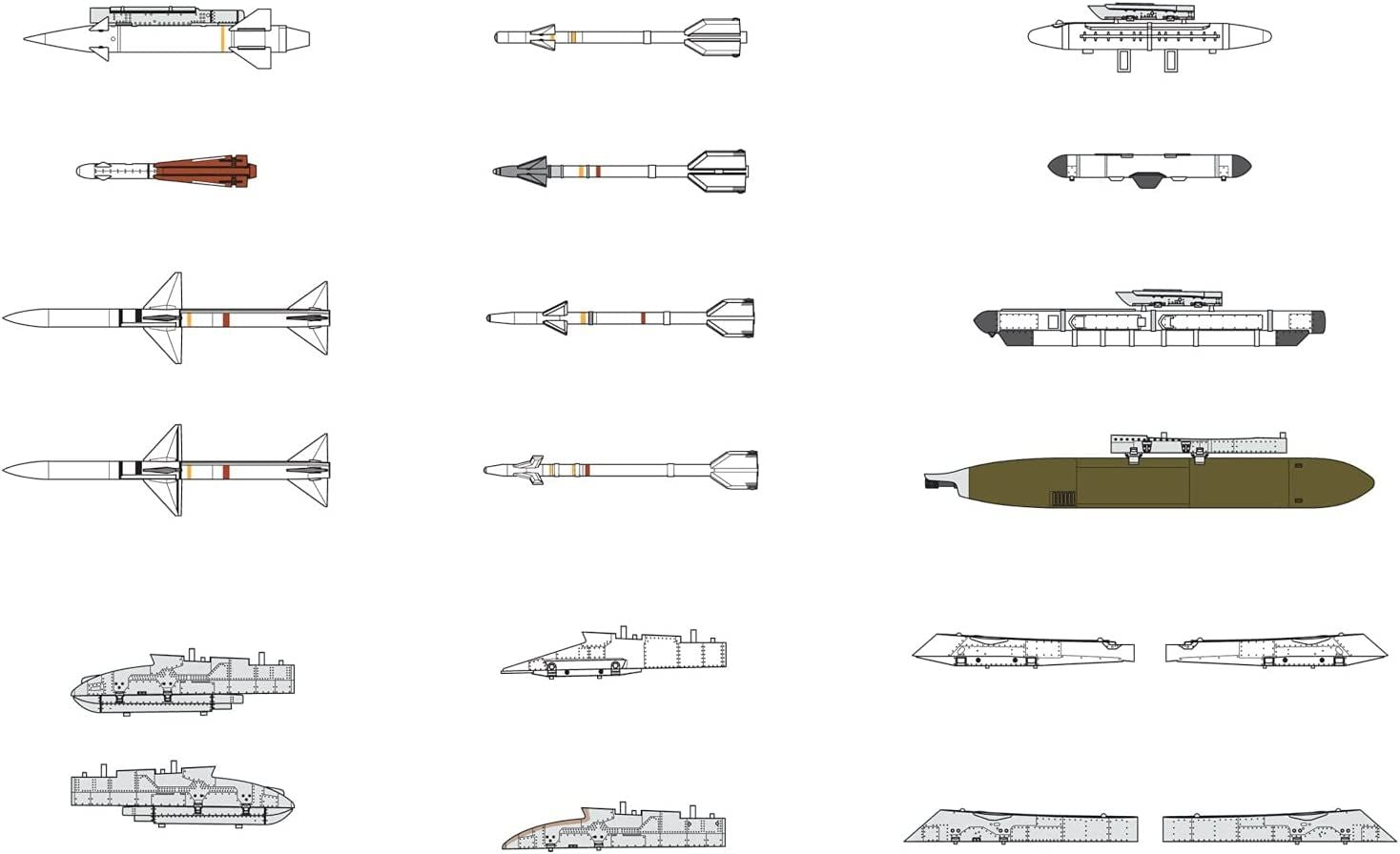 Fine Molds FP44 U.S.Army Aircraft Missile Set2 (`60s-`70s) - BanzaiHobby
