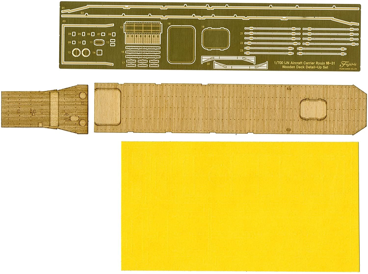 Fujimi Genuine Wood Deck Seal for IJN Aircraft Carrier Ryujo After Firs - BanzaiHobby