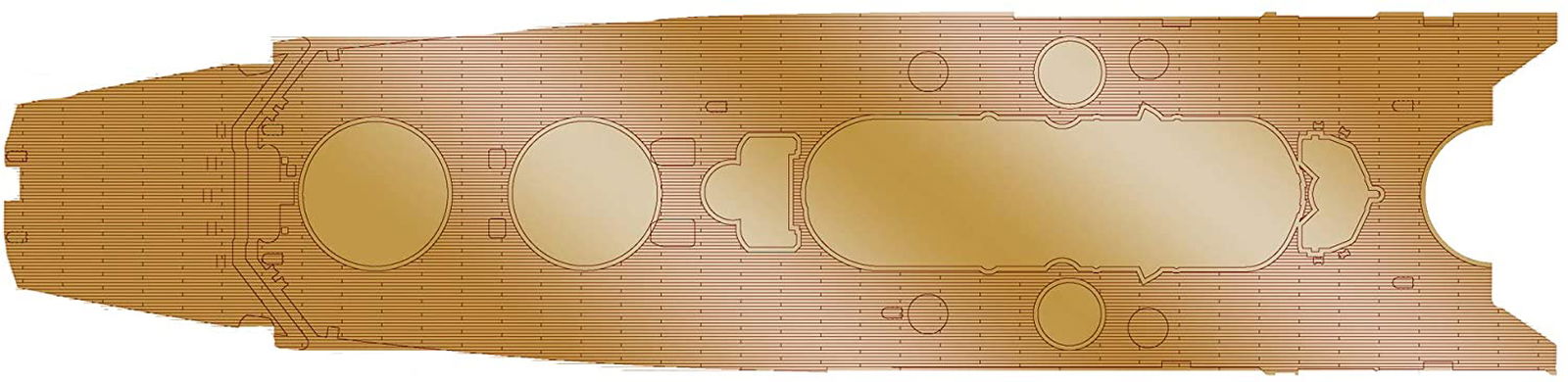 Fujimi Genuine Wood Deck Seal for IJN Battle Ship Musashi (Renovated Be - BanzaiHobby