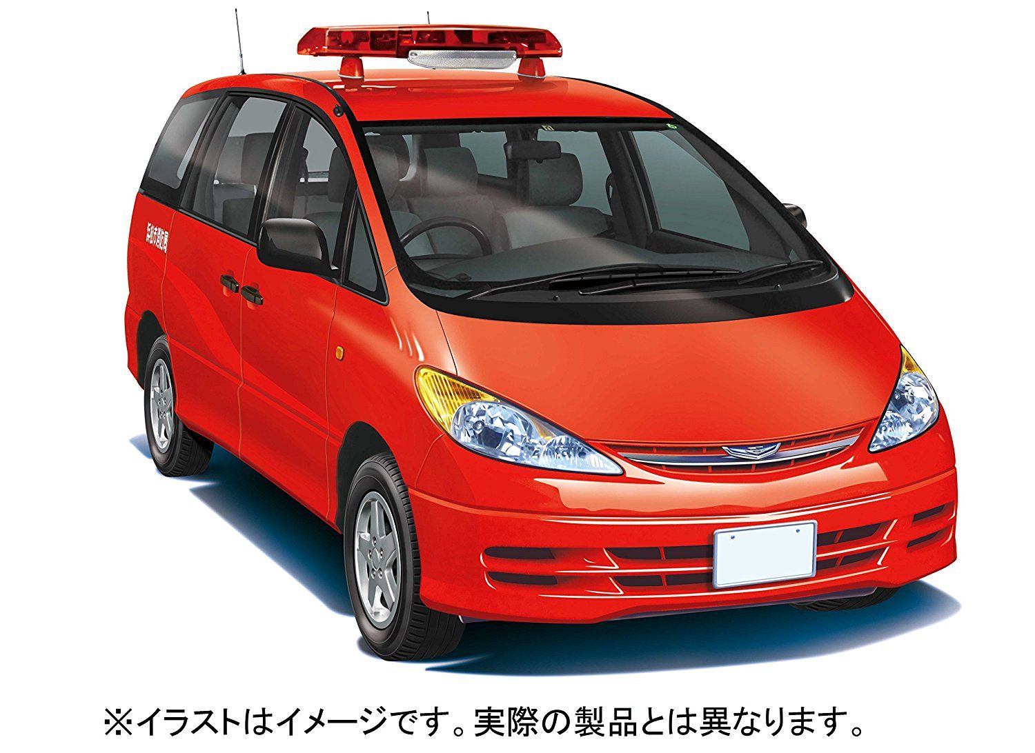 Fujimi INCH-UP Series Toyota Estima (Fire Engine Public Relations Car) - BanzaiHobby