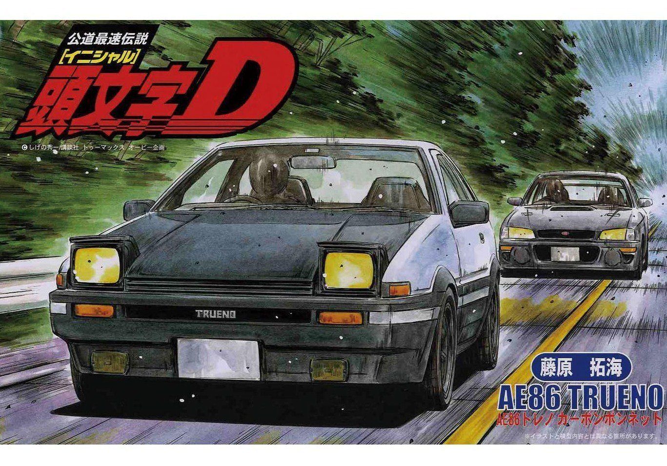 Fujimi Initial D AE86 Trueno Carbon Bonnet - BanzaiHobby