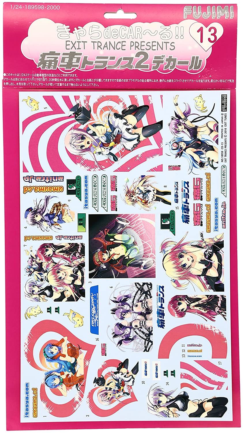Banzai Hobby - Fujimi Itasha Trance 2 Decal – BanzaiHobby