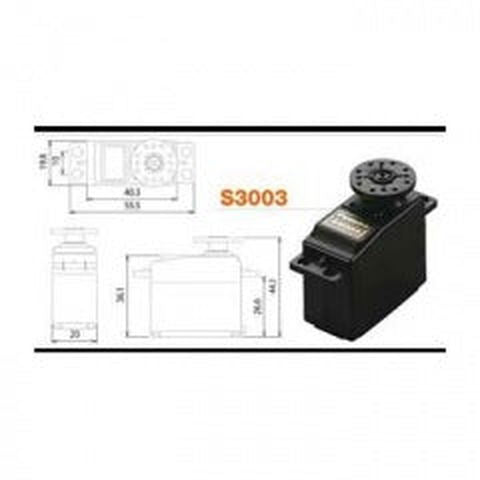 Futaba 3PRKA (2.4Ghz) with S3003 Servo x 2 - BanzaiHobby