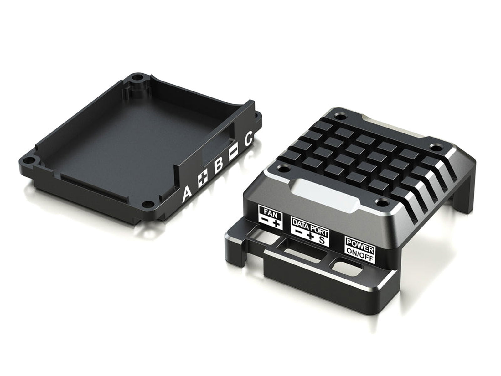 G-FORCE G0054 Aluminum Jacket for TS120A ESC Black - BanzaiHobby