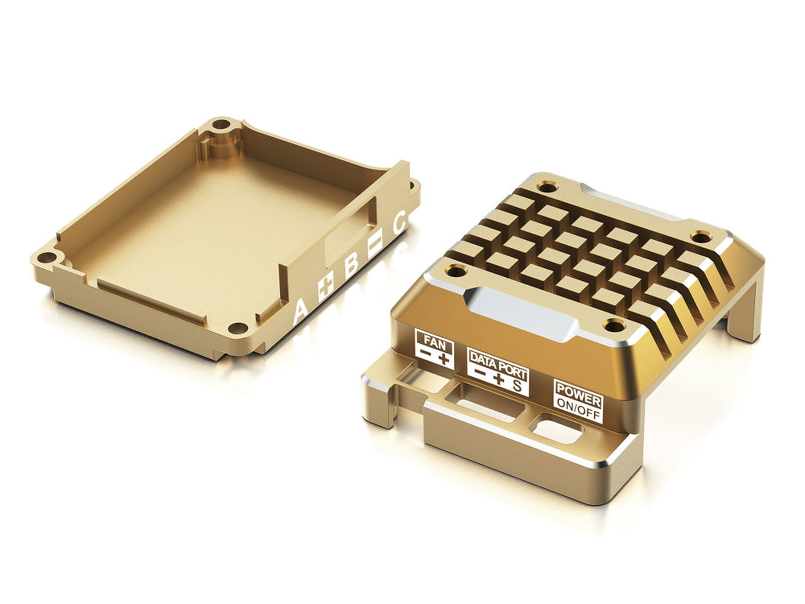 G-FORCE G0055 Aluminum Jacket for TS120A ESC Gold - BanzaiHobby