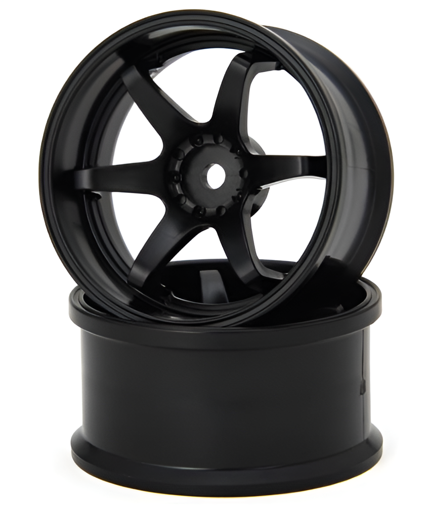 G-FORCE GD073 N-6 Drift Wheel Super Traction /+8/Black - BanzaiHobby