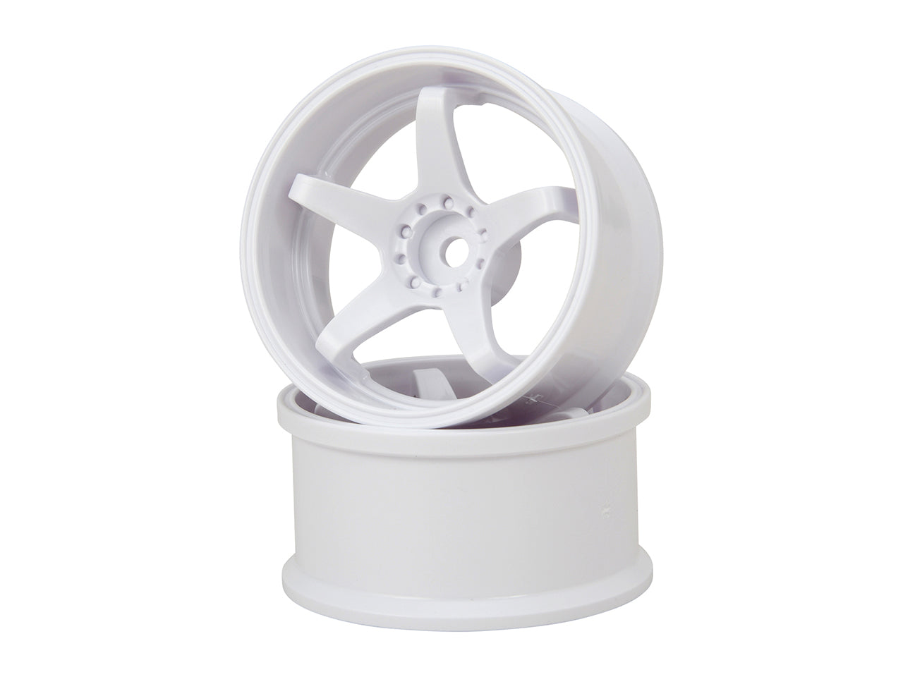 G-Force GD037 N-Type Drift Wheel/+8/White - BanzaiHobby